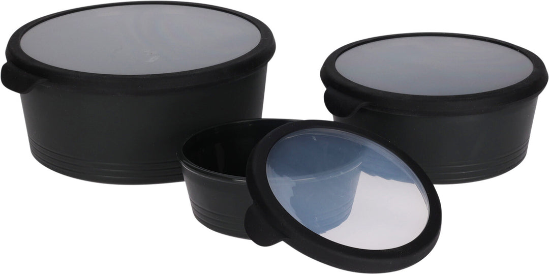 Opbevaringssæt med 3 bokse - ass. farver