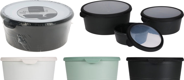 Opbevaringssæt med 3 bokse - ass. farver