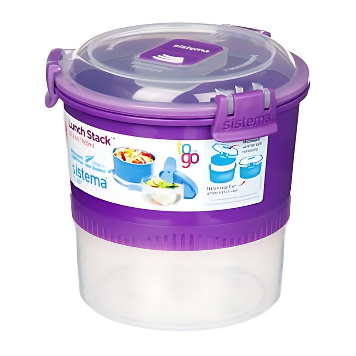 Sistema - Lunch Stack To Go - 965ml - Lilla