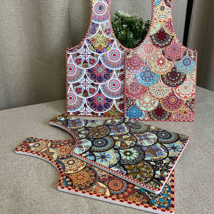 Serveringsbræt 1 stk. i keramik - ass. motiver