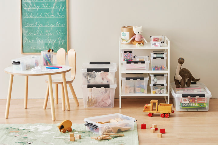 Smartstore - Classic 5 opbevaringskasse 3,6 L med låg - klar plast