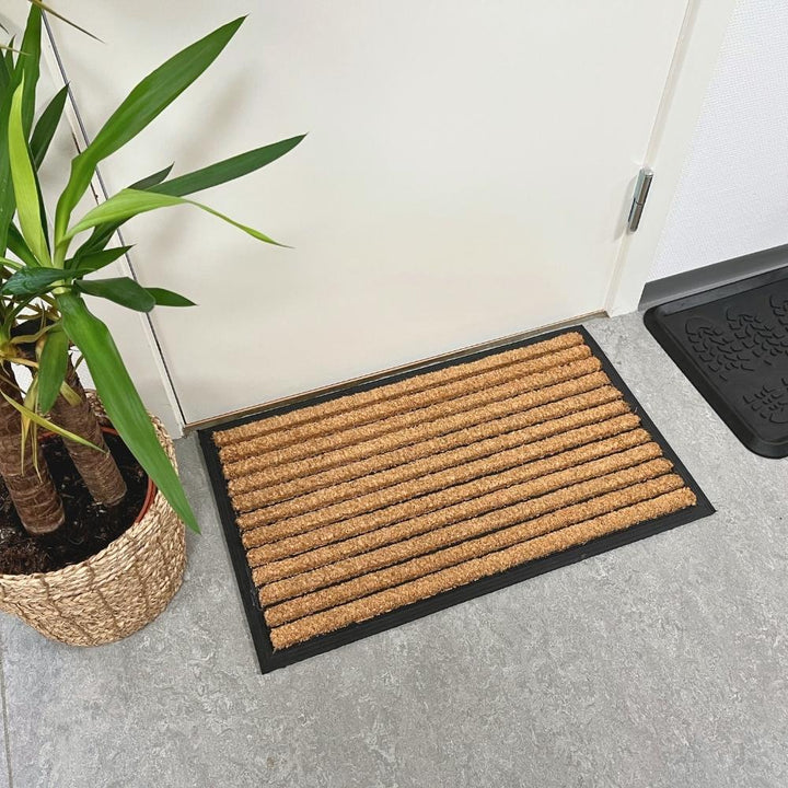 Dacore - Dørmåtte Gummi kokos striber - 45x75 cm