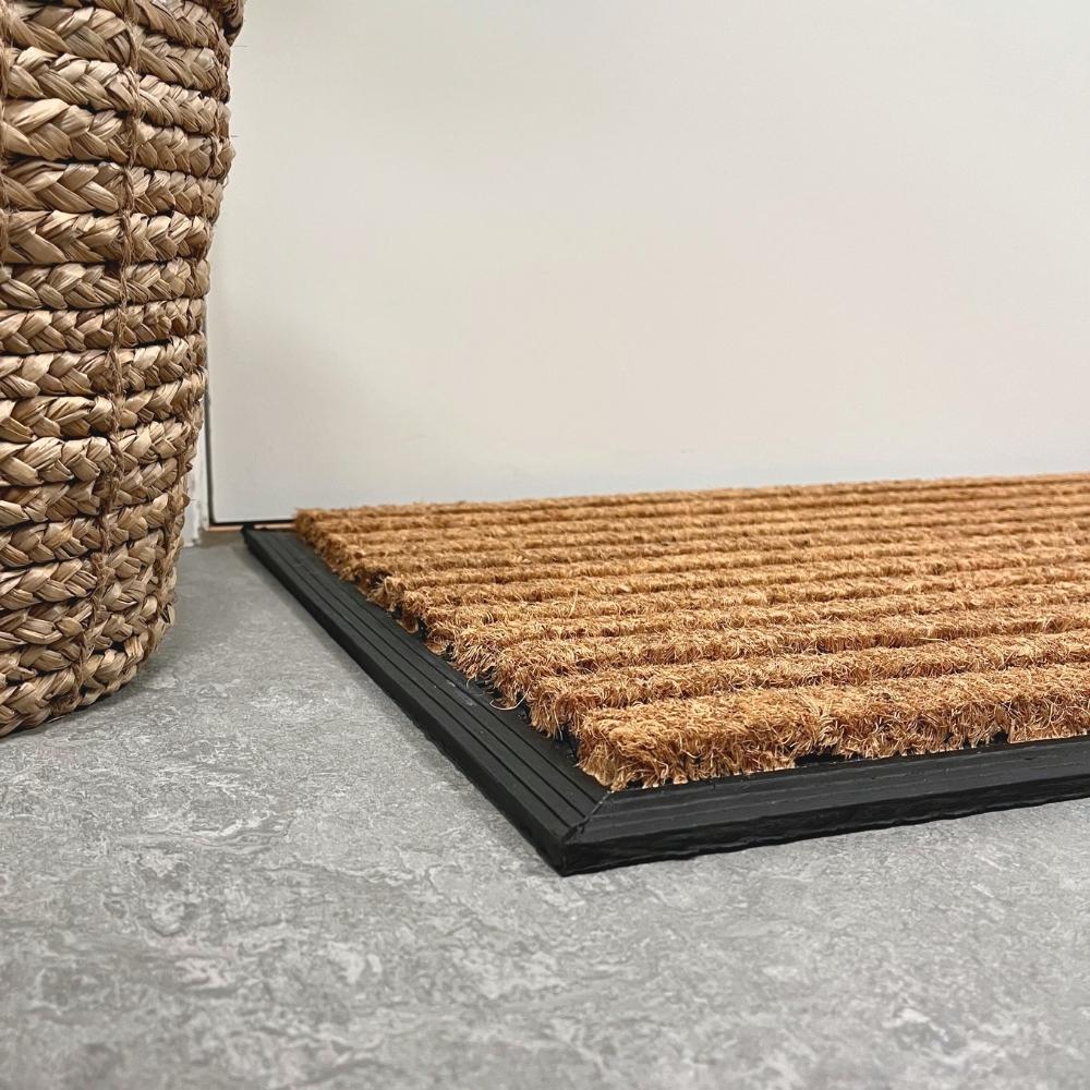 Dacore - Dørmåtte Gummi kokos striber - 45x75 cm