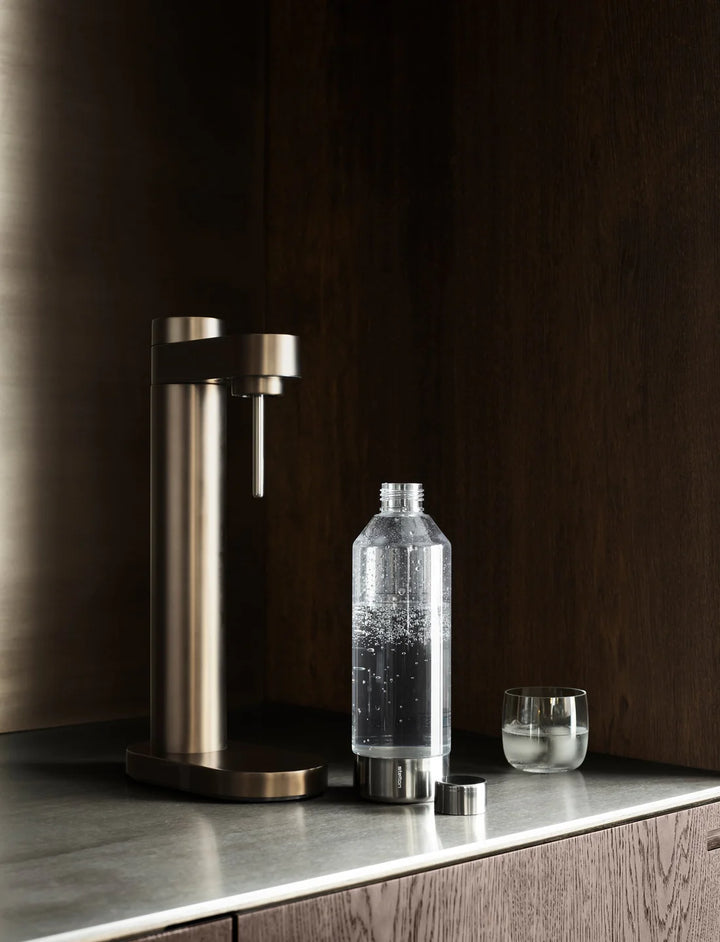 Stelton - Sodavandsmaskine BRUS dark brown metallic