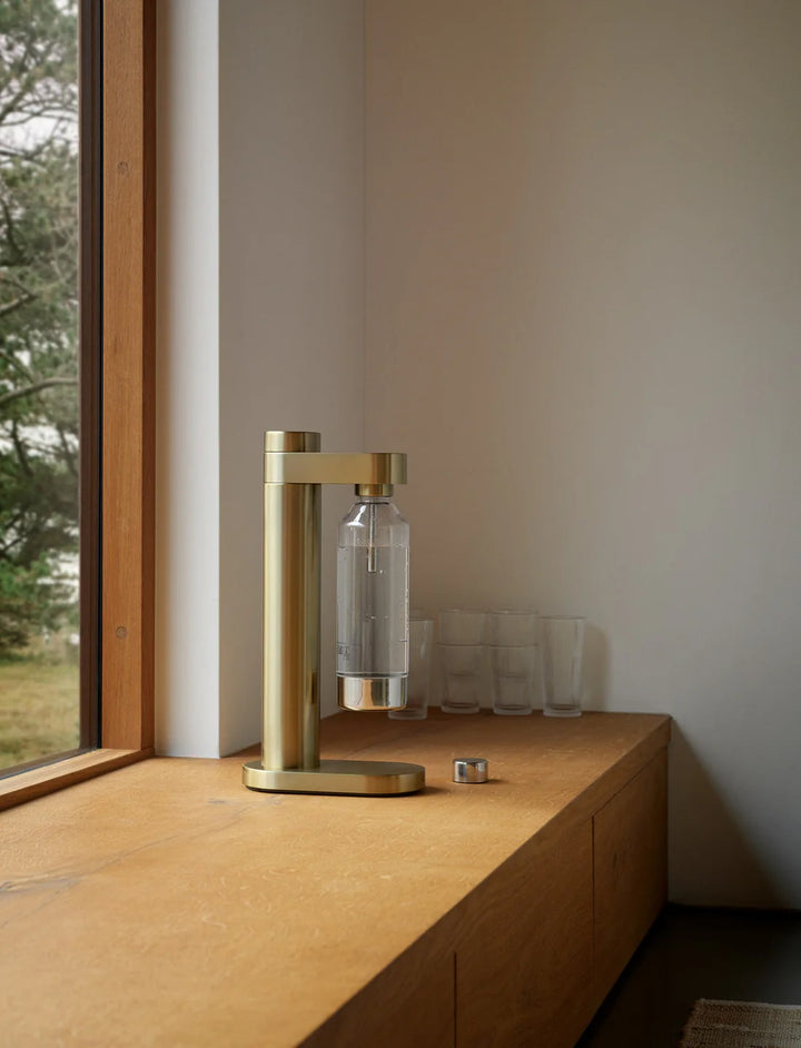 Stelton - Sodavandsmaskine BRUS Brushed brass