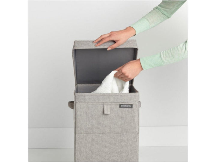 Brabantia - vasketøjskurv stabelbar 35L - Grå