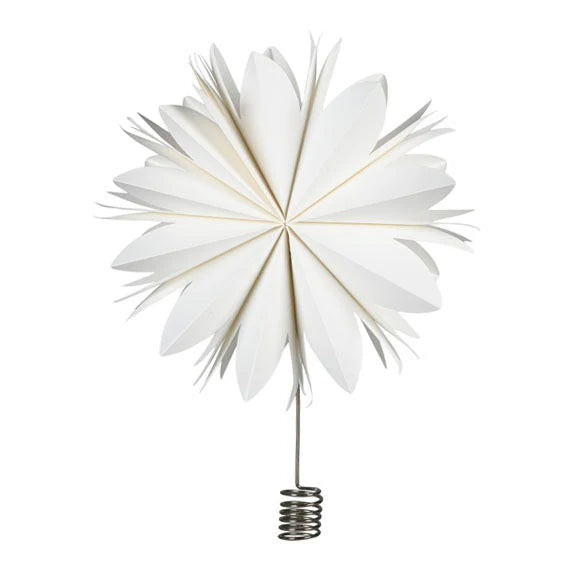 Det gamle apotek - Topstjerne papir Ø30 cm hvid