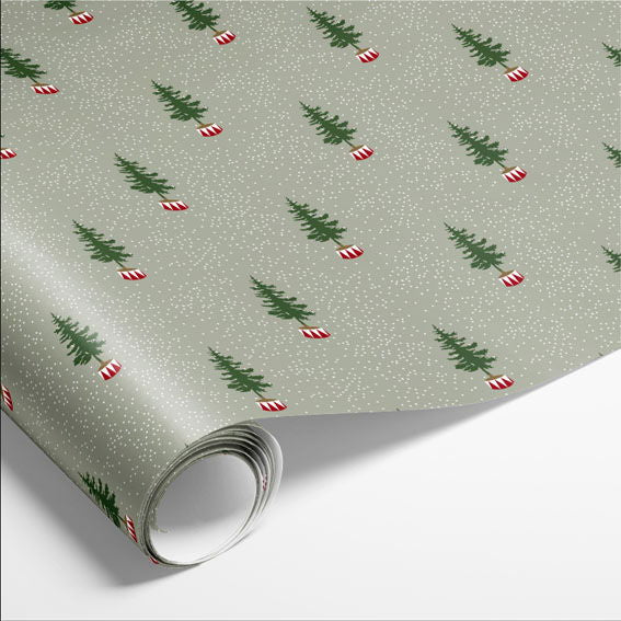 Det gamle apotek - Gavepapir 70 cm x 10 m - Tiny Tree