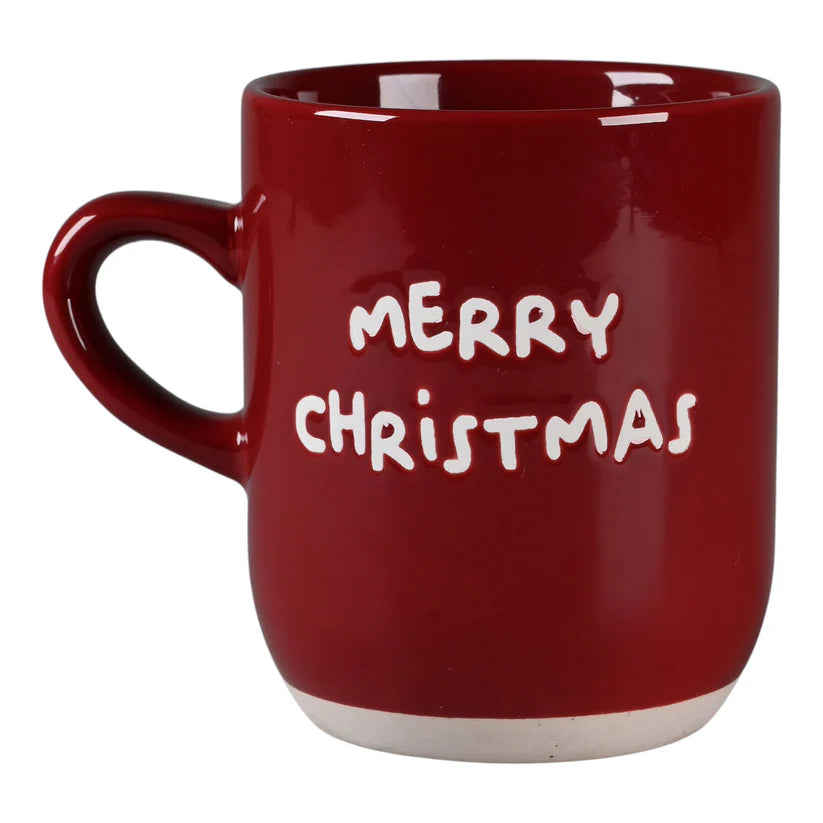 Det gamle apotek - Krus 30 cl. rød - Merry Christmas