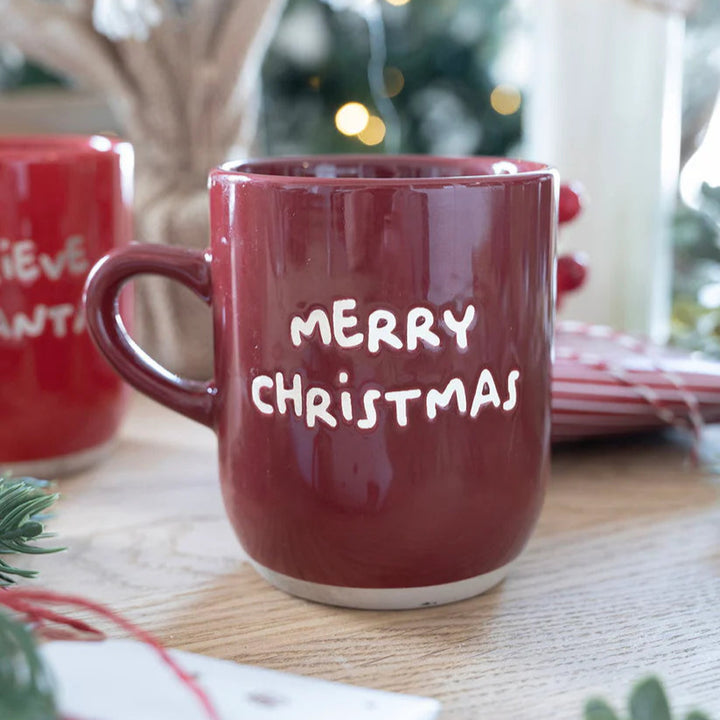 Det gamle apotek - Krus 30 cl. rød - Merry Christmas