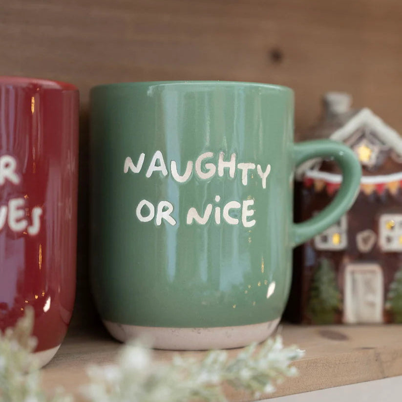 Det gamle apotek - Krus 30 cl. grøn - Naughty or nice