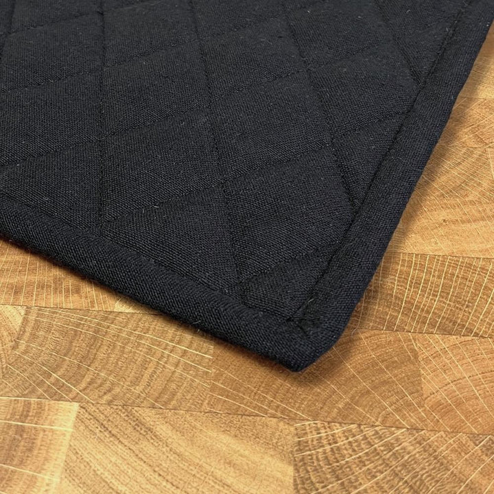 Dacore - Grydelap quilt 22,5x22,5 cm uni cross sort