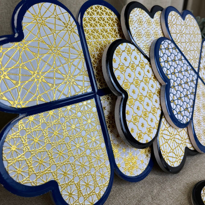 Bordskåner i keramik - firkløver 1 stk. ass. motiv