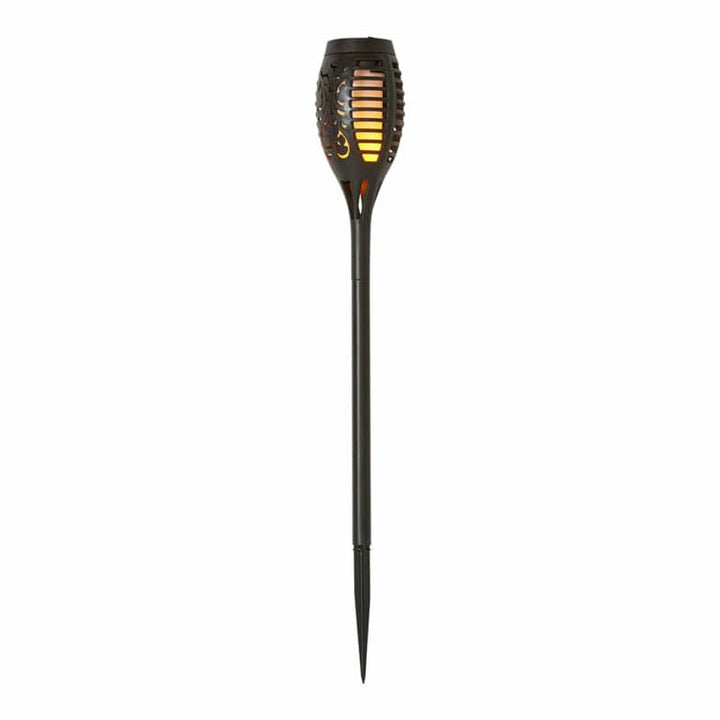 Conzept - solcellsficklampa med mönster 78 cm i svart