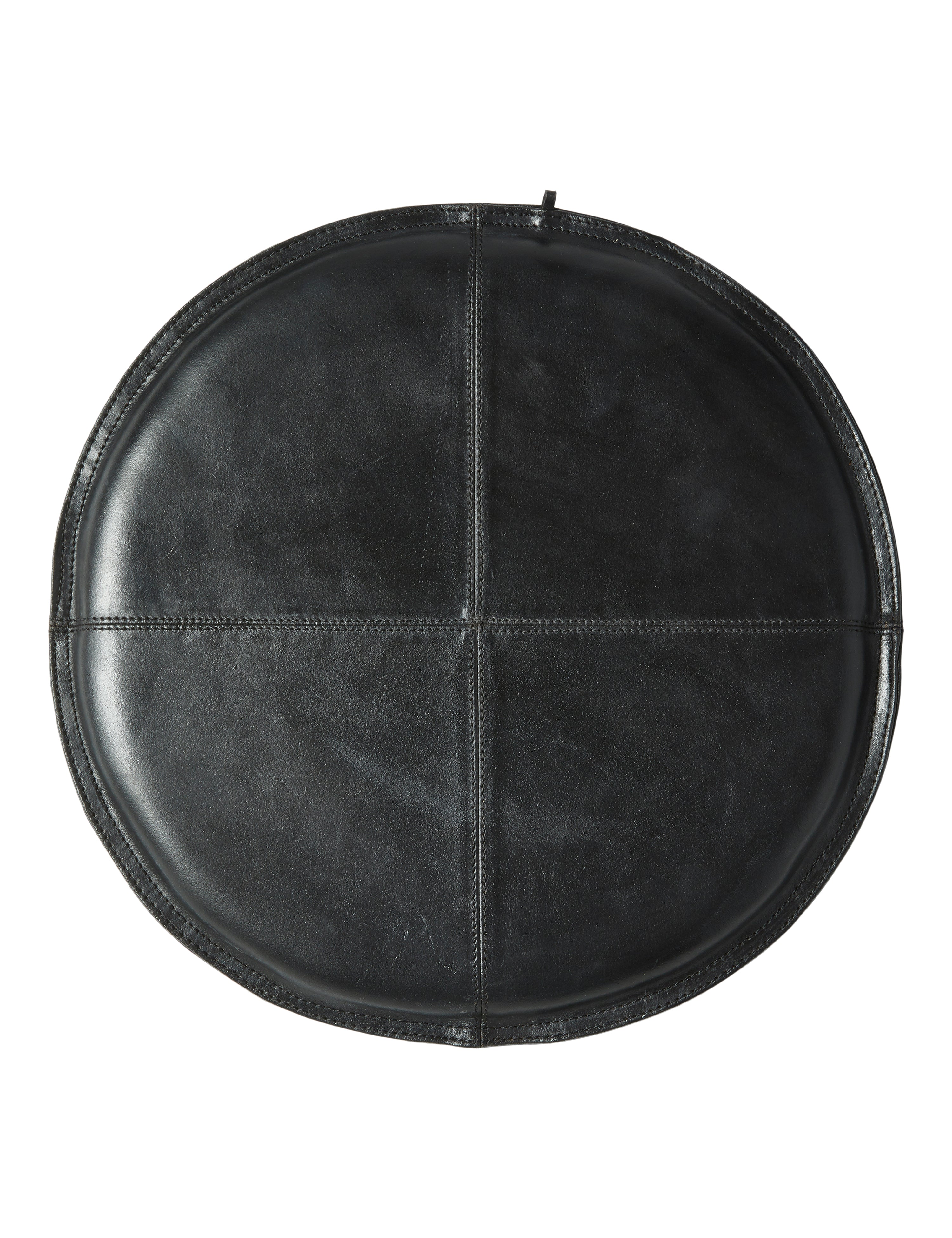 Sædehynde Ø38 bøffel læder sort