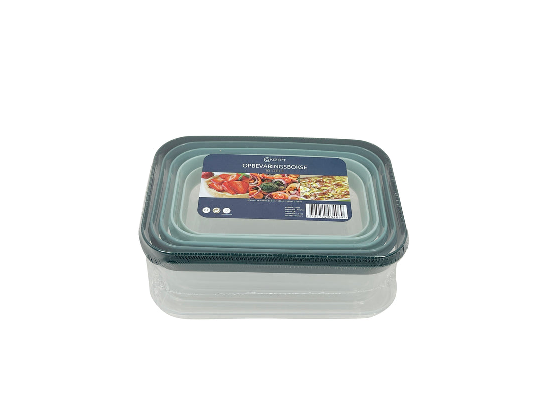 Conzept - Opbevaringsboks 10 dele rektangulær