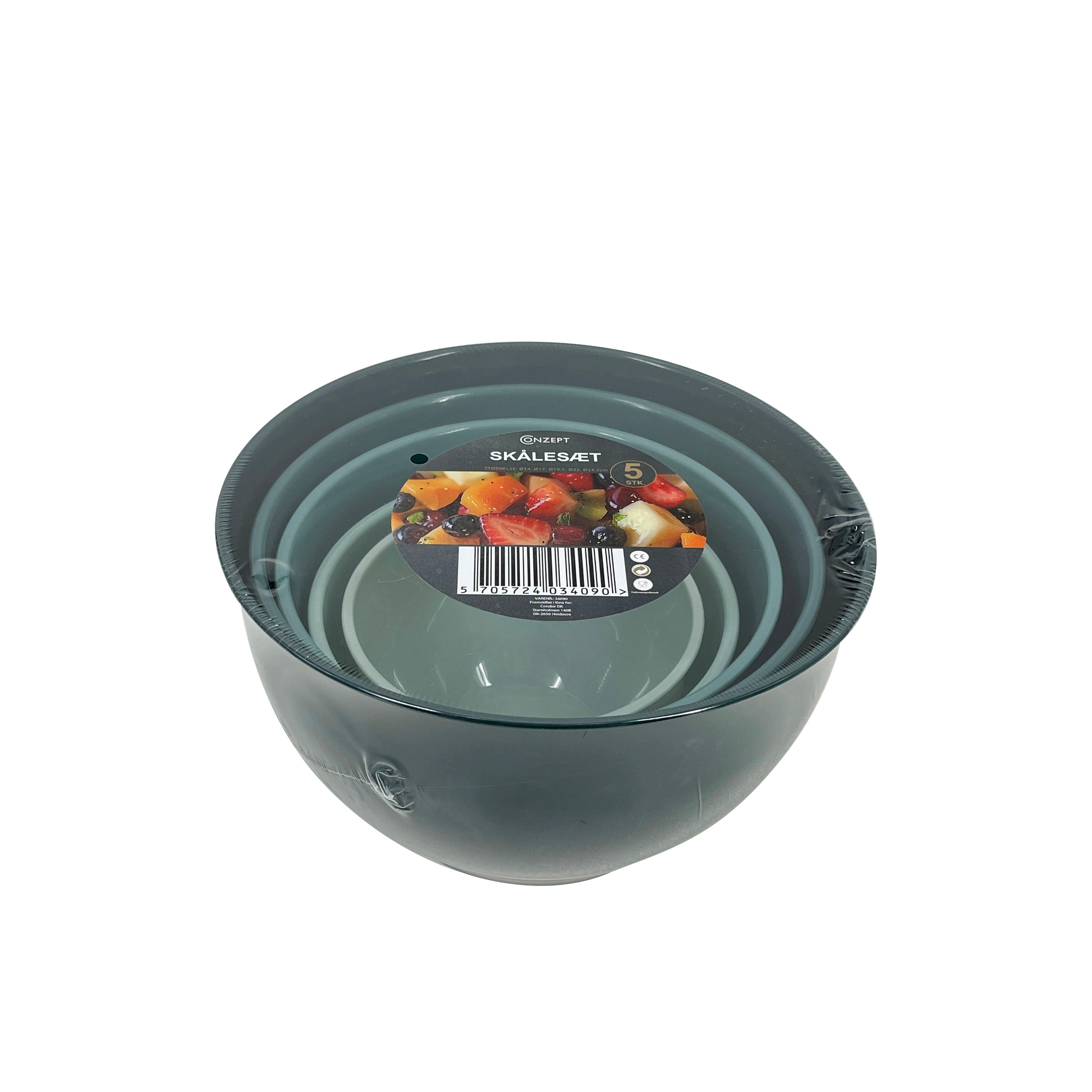 Conzept - Skålset 5 delar i blått