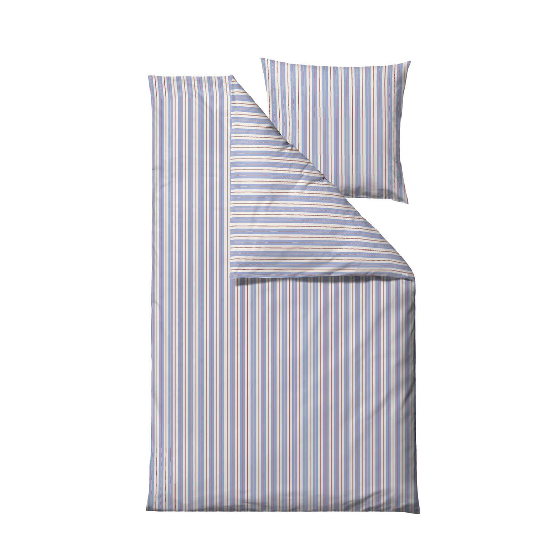 Södahl - Sengetøj 140x200 Flow Sky Blue