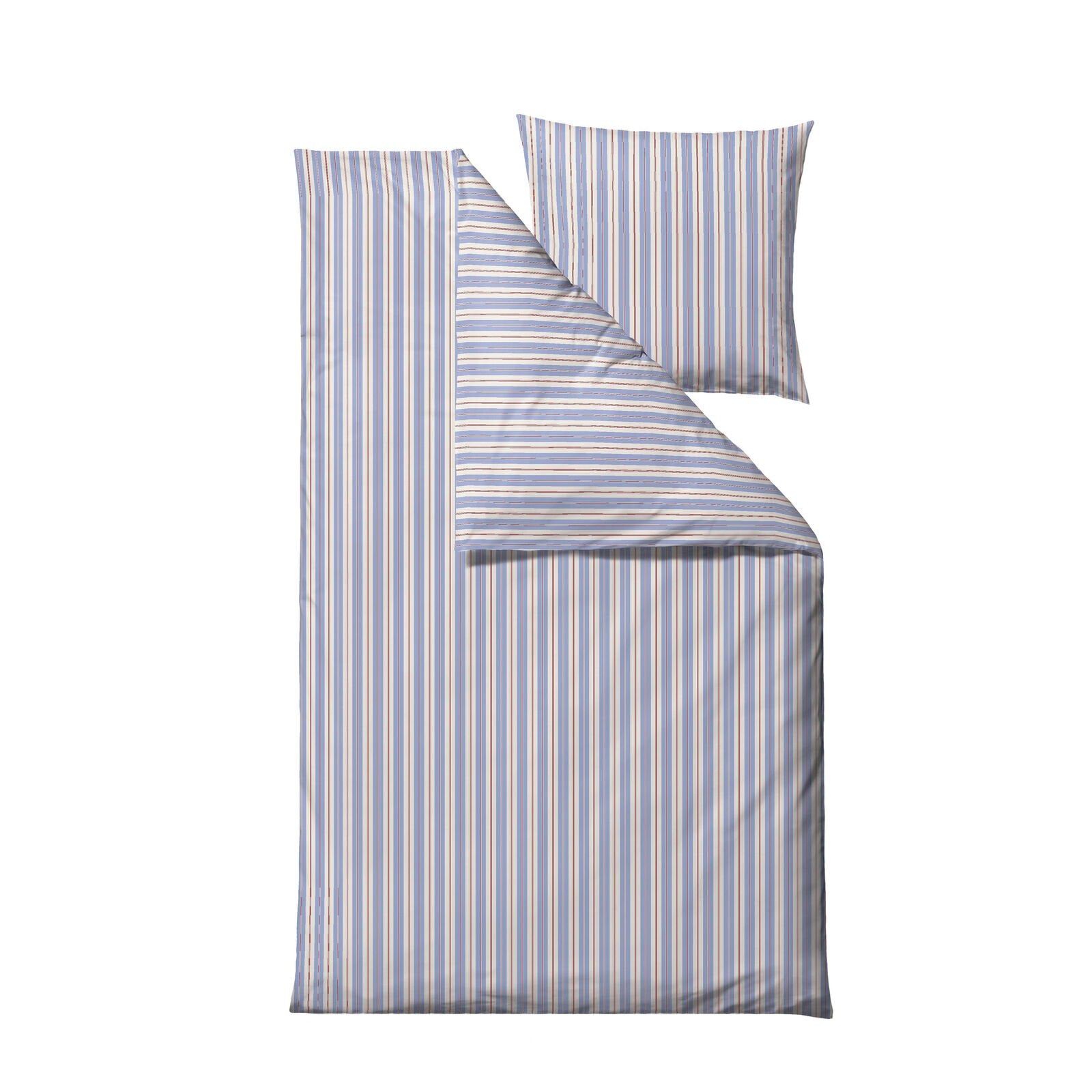 Södahl - Sengetøj 140x200 Flow Sky Blue