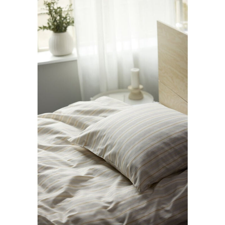 Södahl - Sengetøj 140x200 Flow Cloud grey