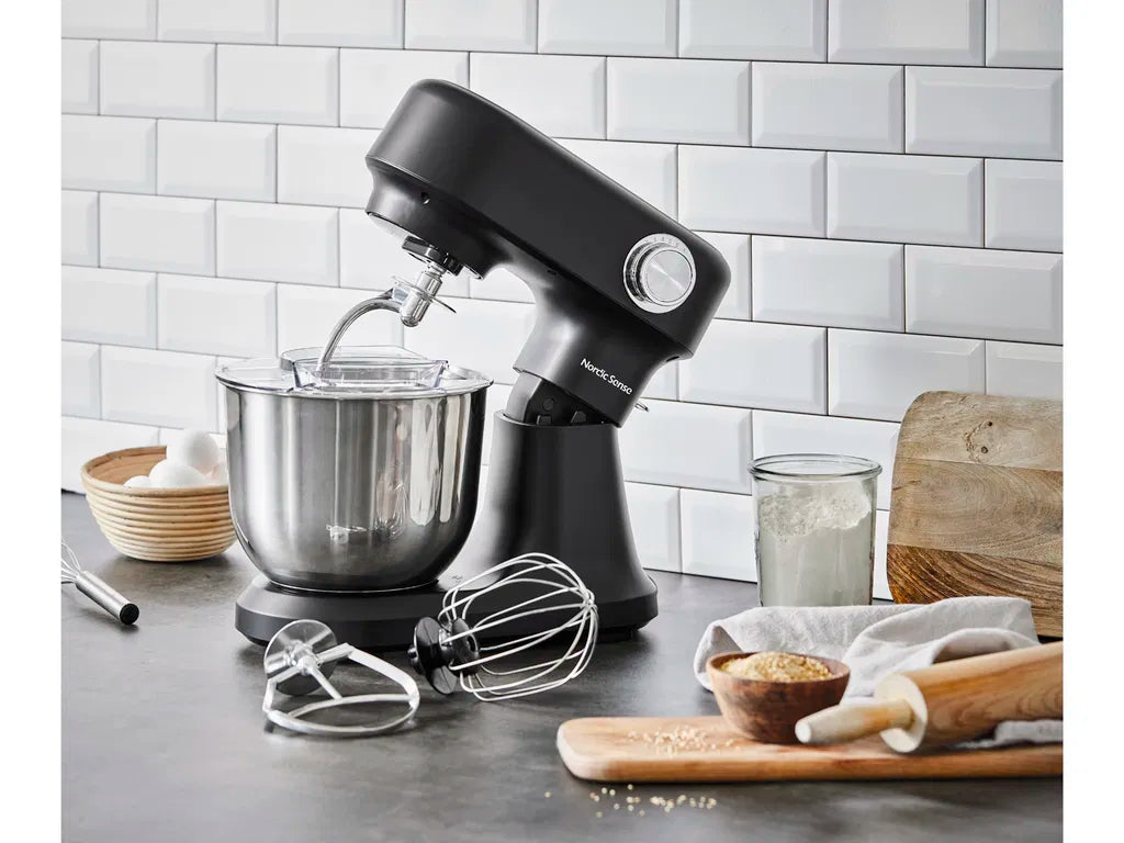 Nordic Sense - Køkkenmaskine 1500 W 5 L skål sort