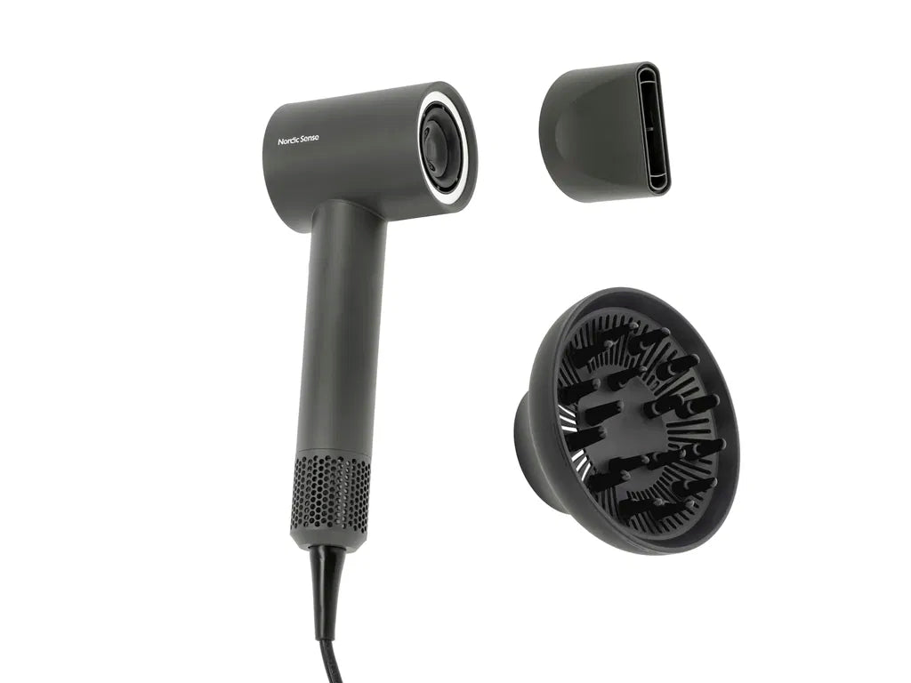 Nordic Sense - AI-hårtørrer 1600 W grå