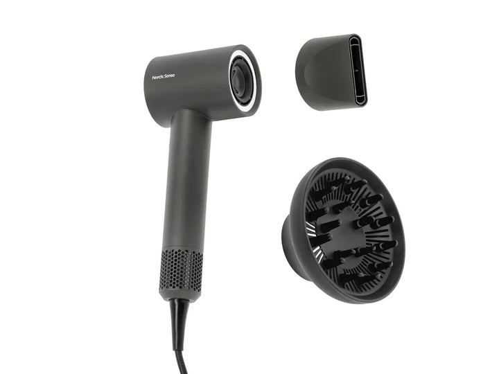 Nordic Sense - AI-hårtørrer 1600 W grå