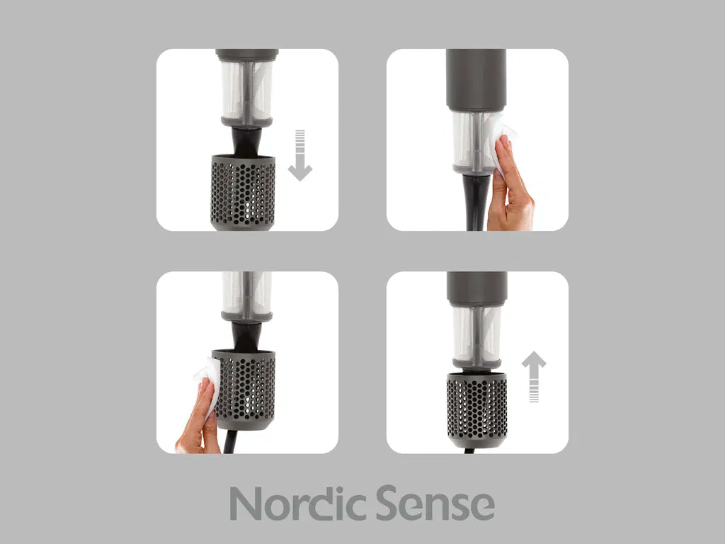Nordic Sense - AI-hårtørrer 1600 W grå