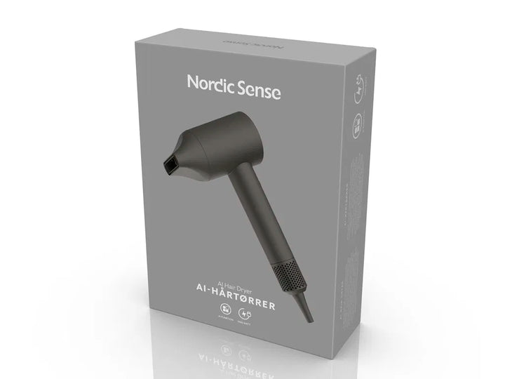 Nordic Sense - AI-hårtørrer 1600 W grå