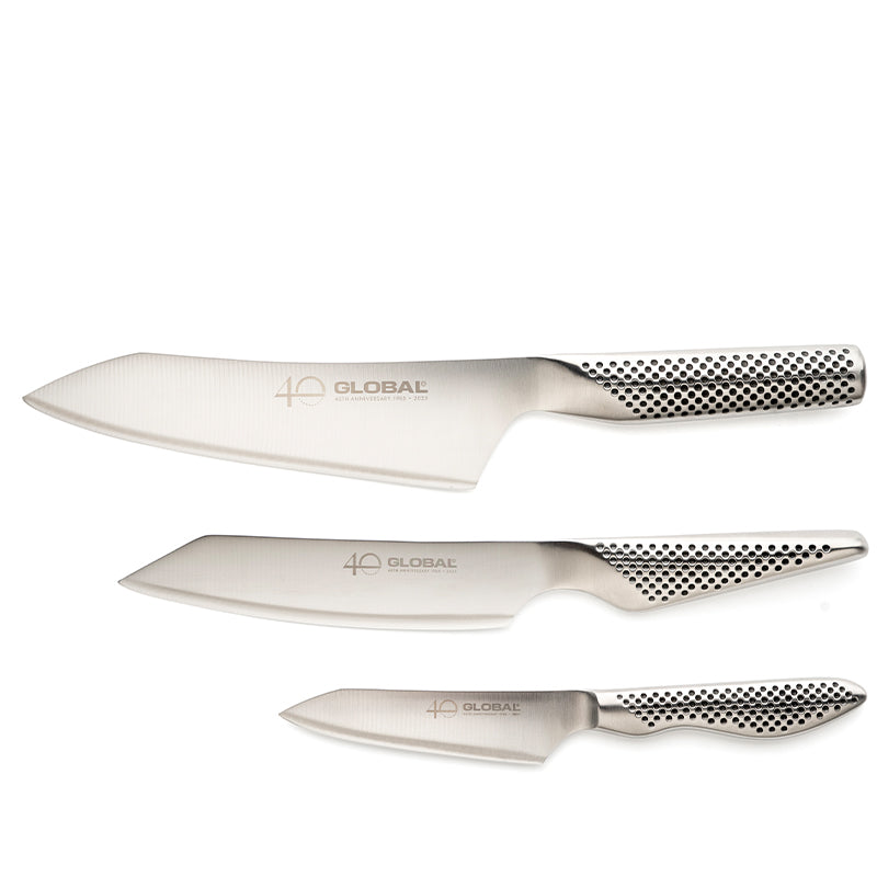 Global - Knivset med 3 knivar - 40-årsjubileum