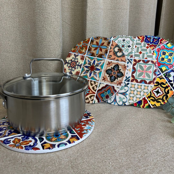 Bordskåner keramik Ø20 cm 4 ass.