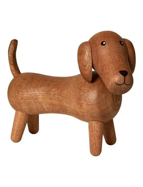 Gravhund 5,3x14,5x10,8 cm succitræ natur