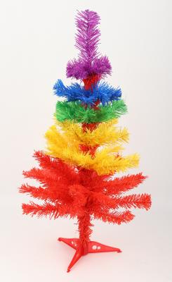 Conzept juletræ kunstig 60 cm regnbuefarvet
