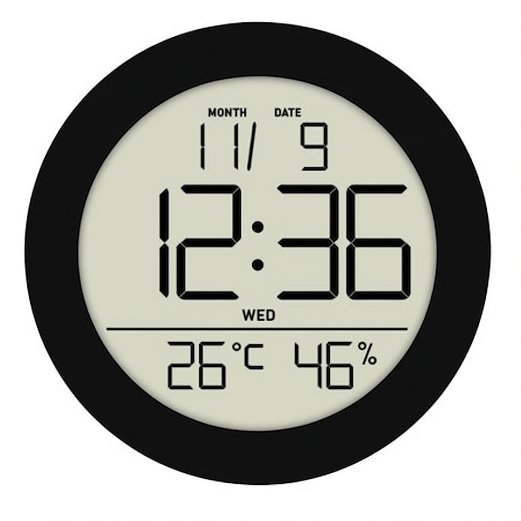 Conzept  - Termometer og hygrometer i sort