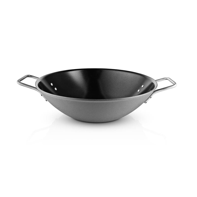 Eva Trio - Grey Line Wok 5 liter - Rustfrit stål - Slip-Let® belægning