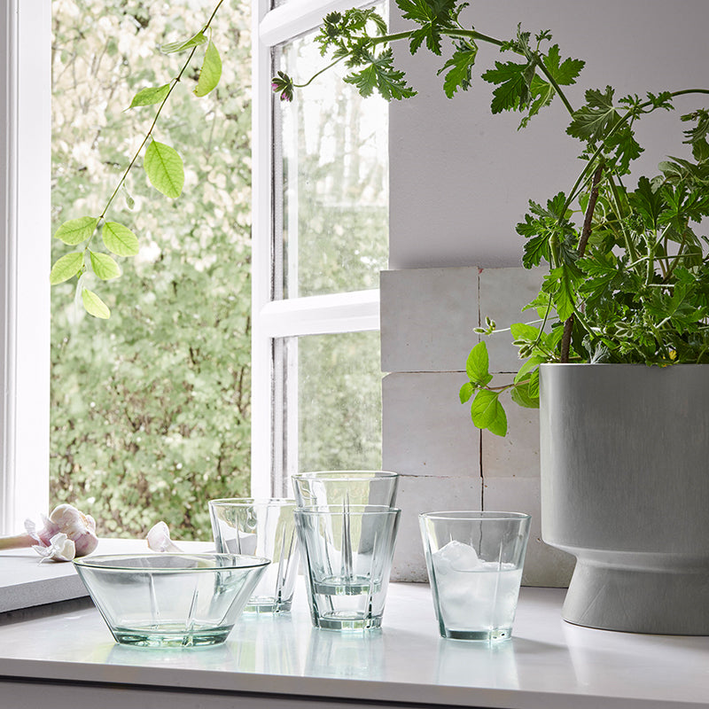 Rosendahl - Grand Cru Recycled Glasskål Ø15 cm klar grøn 2 stk.