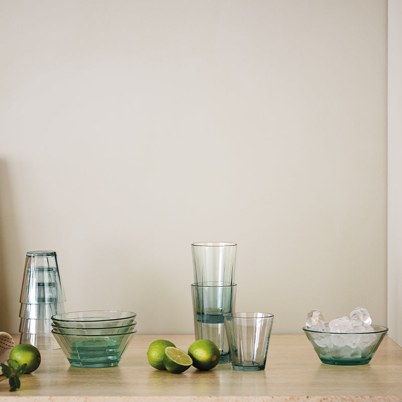 Rosendahl - Grand Cru Recycled Glasskål Ø15 cm klar grøn 2 stk.