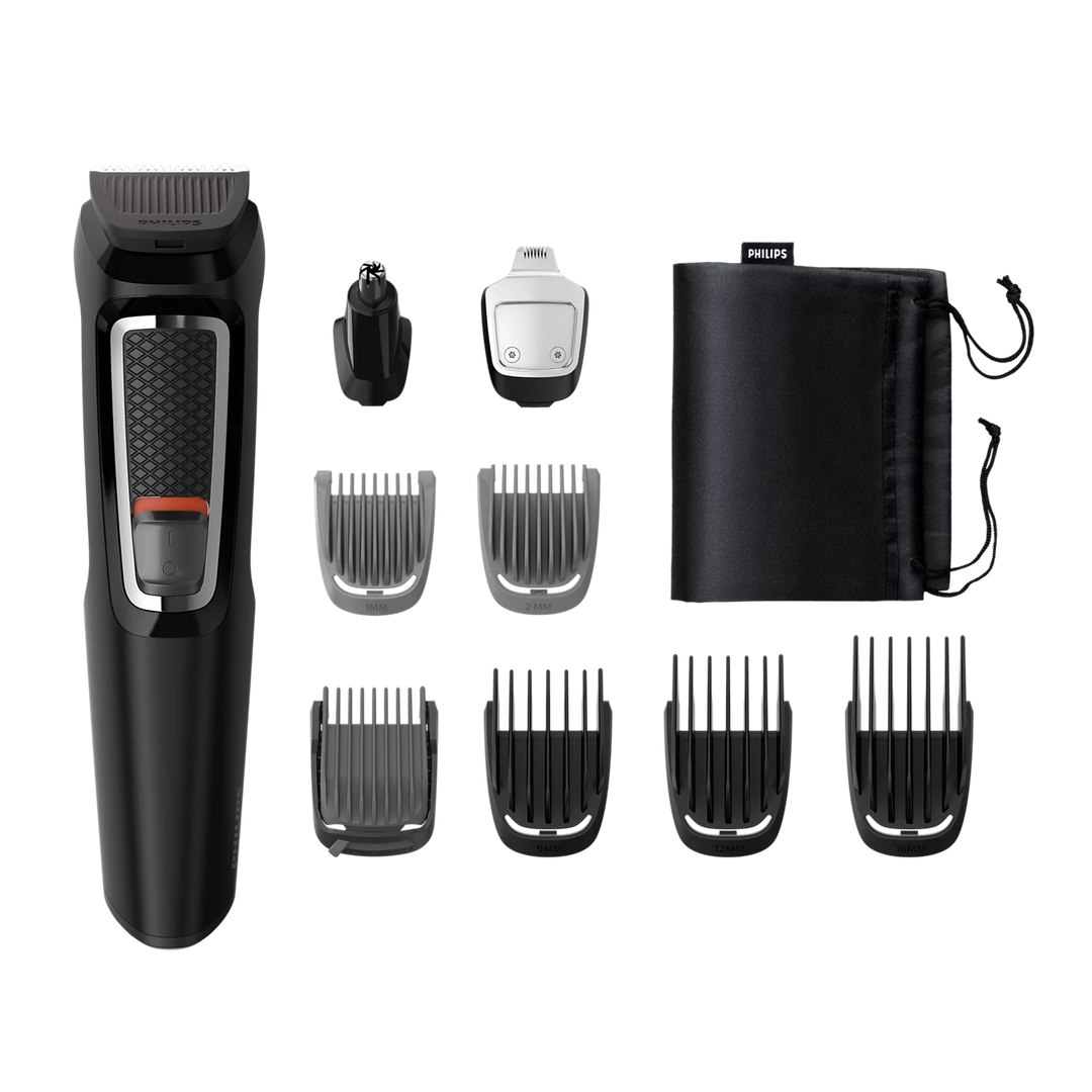 Philips - Multitrimmer Series 3000 9-in-1, Face and hair