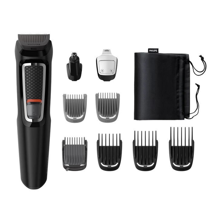 Philips - Multitrimmer Series 3000 9-in-1, Face and hair