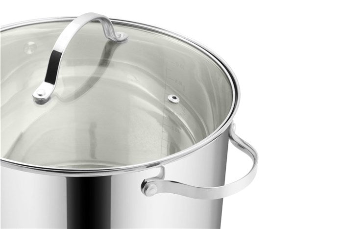 Conzept - soppgryta stål 10 L med glaslock