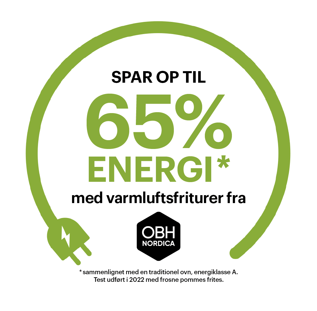 OBH Nordica - Air Fryer Classic 2-i-1 - Svart