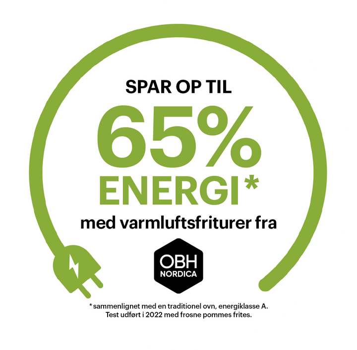OBH Nordica - Air Fryer Classic 2-i-1 - Svart