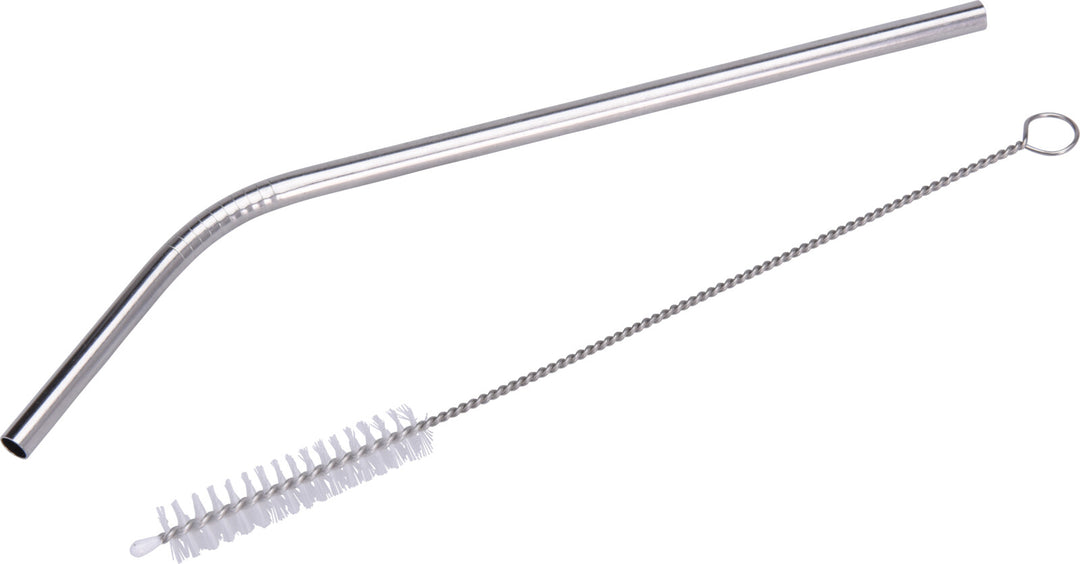 Metallsugrörset - 4 delar med rengöringsborste