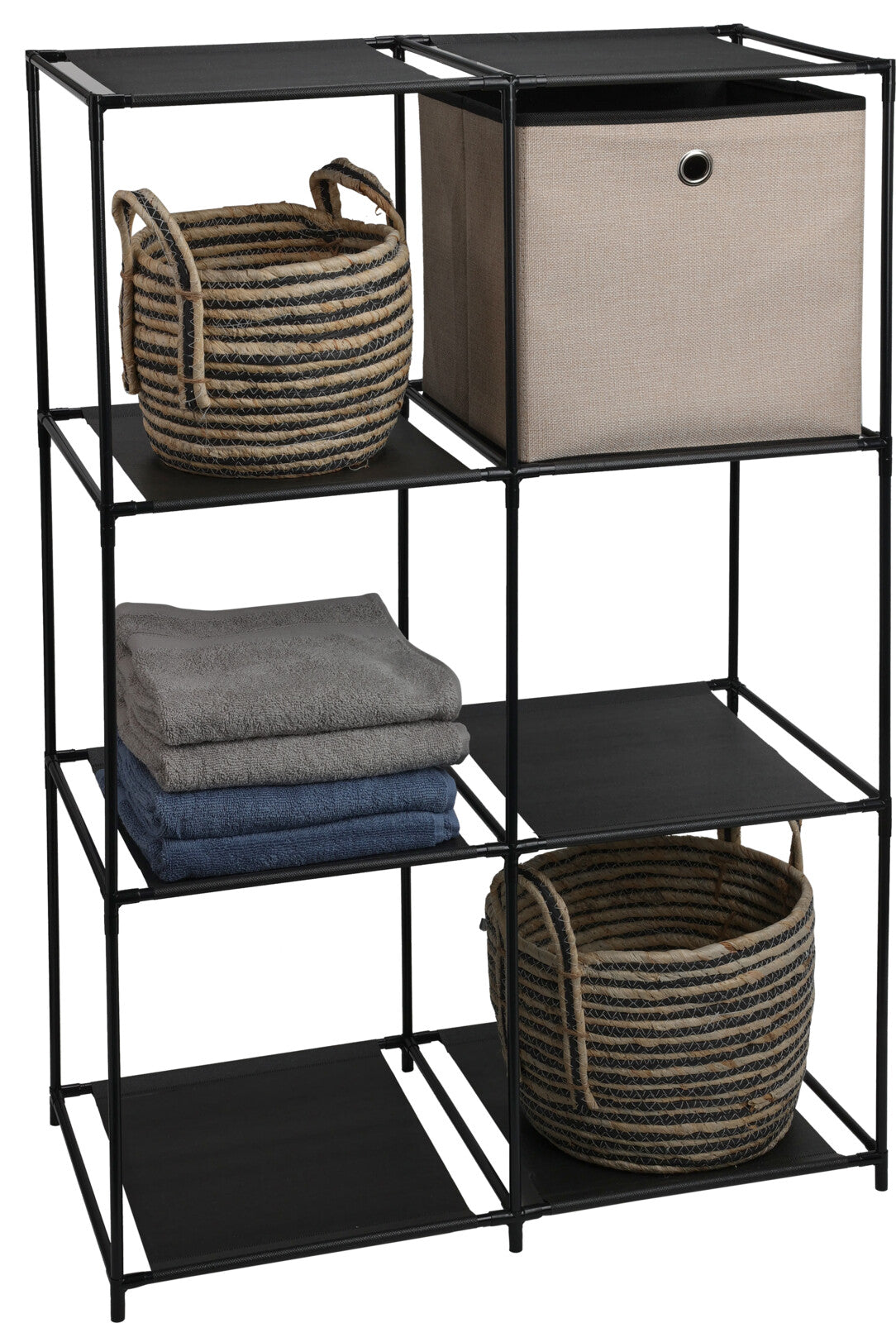 Reol med 6 hylder 59,5 x 30 x 88 cm