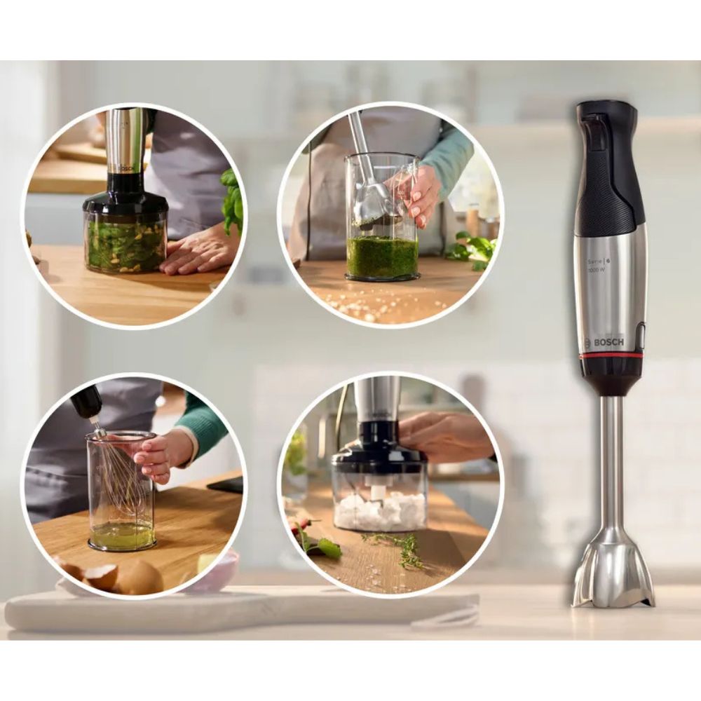 Bosch - Stavblender 1000 W med minihakker og piskeris
