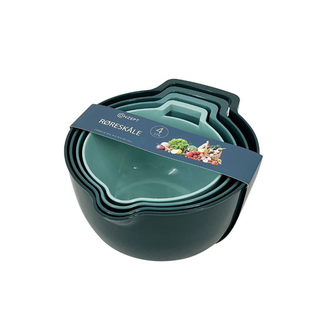 Conzept - Blandningsskålar 4 st. i blått