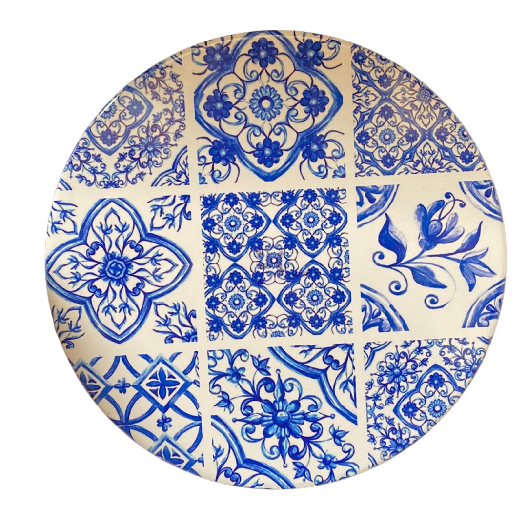 Bordskåner i keramik med kork bund Ø 25 cm - ass. motiv