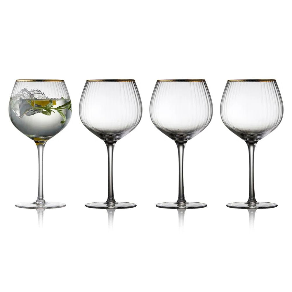 Lyngby glas - Palermo Gin & tonic glas Guld 65 cl 4 st