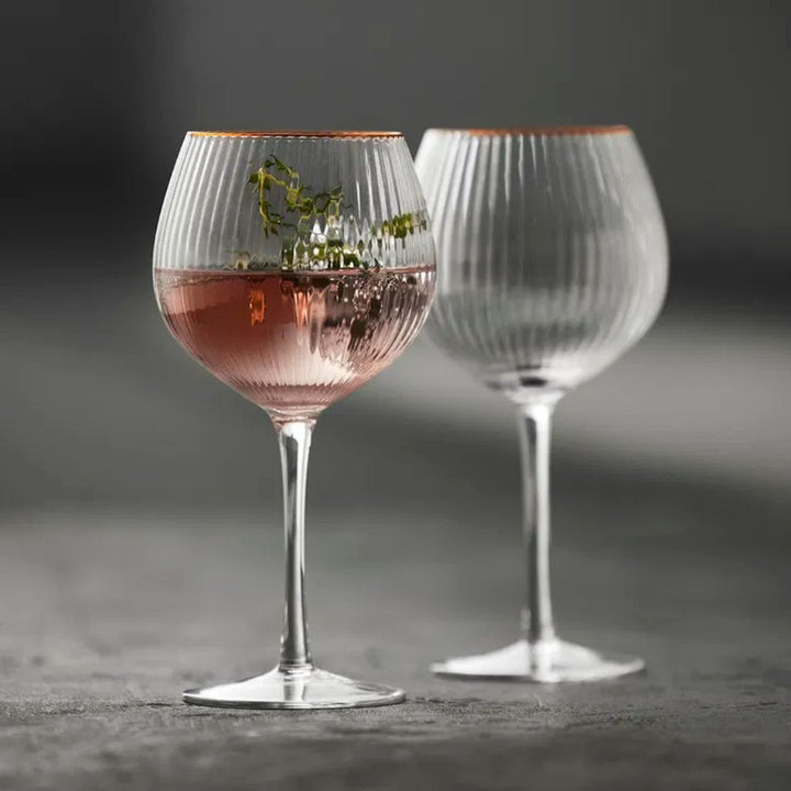 Lyngby glas - Palermo Gin & tonic glas Guld 65 cl 4 st