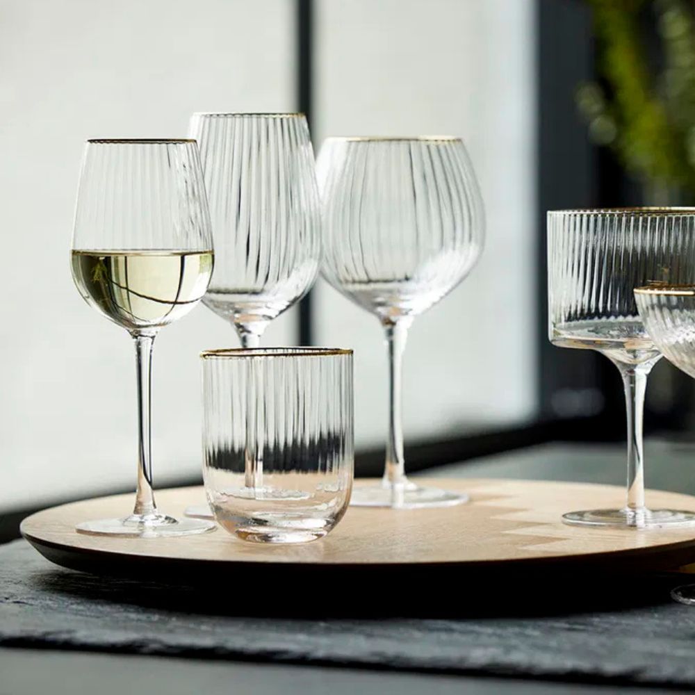 Lyngby glas - Palermo Gin & tonic glas Guld 65 cl 4 st